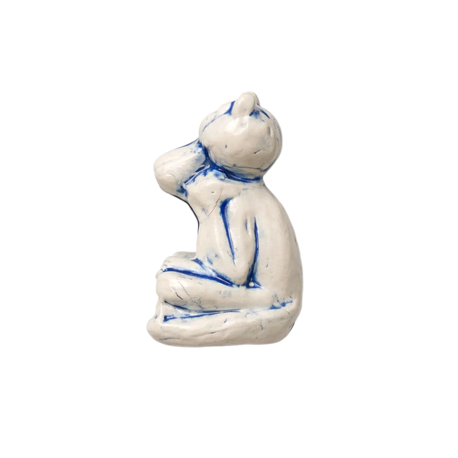 Den Souvenir - "Bootleg Pink Panther" White/Cobalt Palo Santo Holder - Image 3