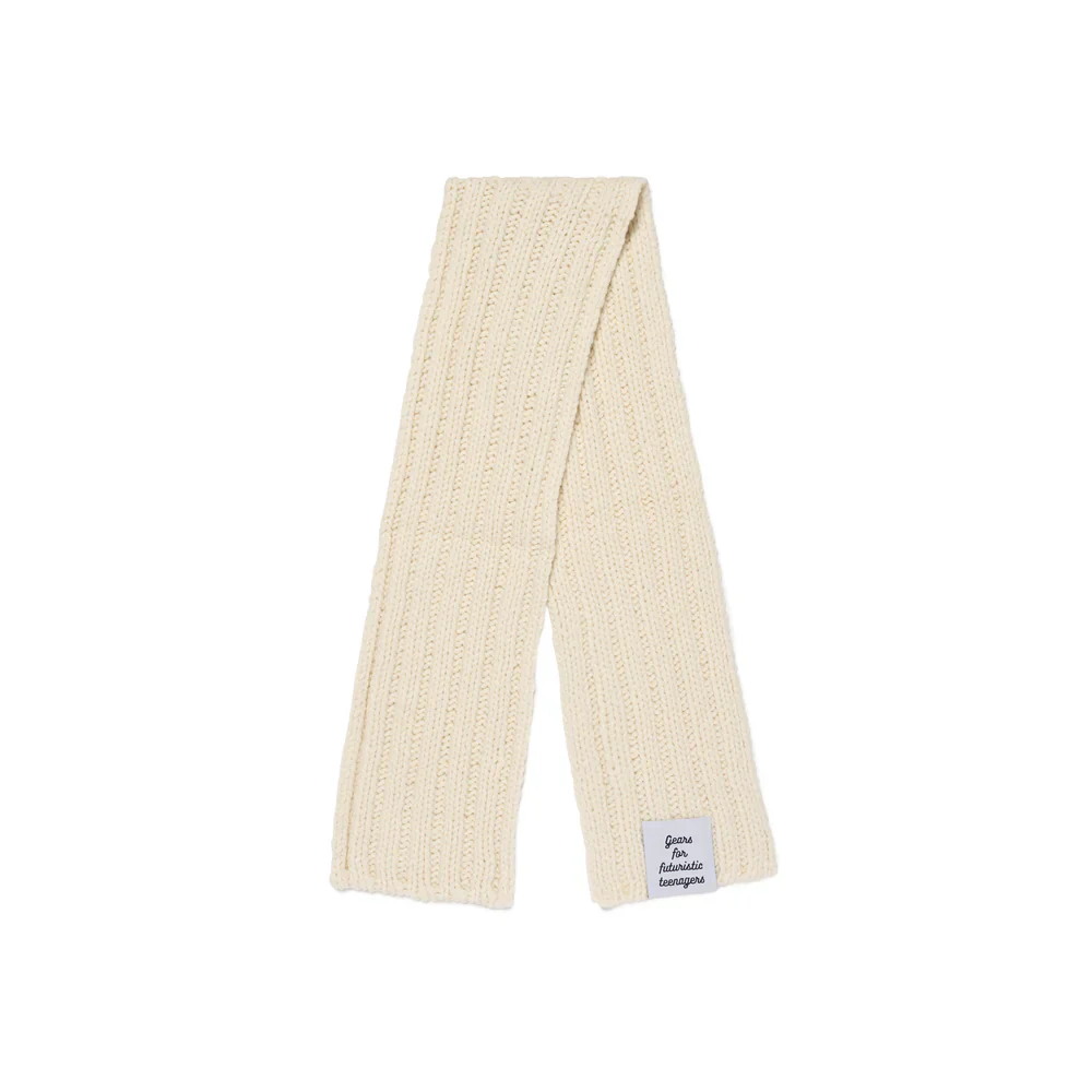 Human Made - "Hand-knitted Muffler" White - Image 2