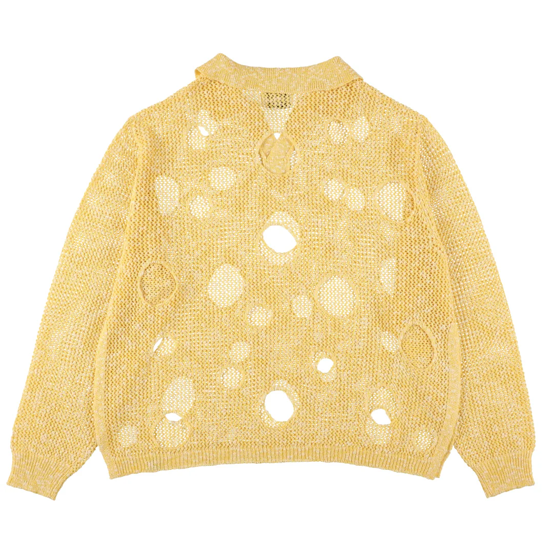 PHINGERIN - "Hole Knit" Yellow Skipper - Image 3